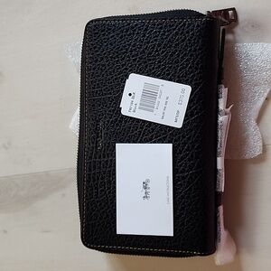 Coach double zippered travel organizer